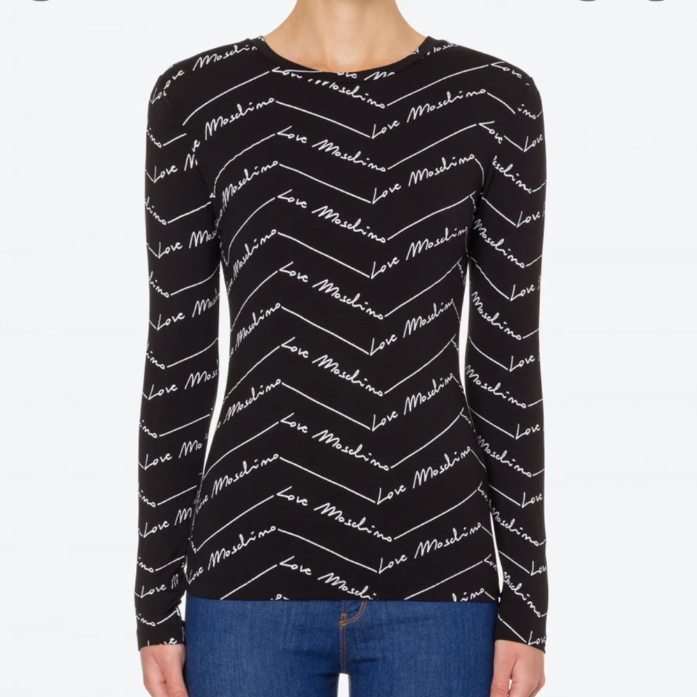 Love Moschino jersey allover print t shirt